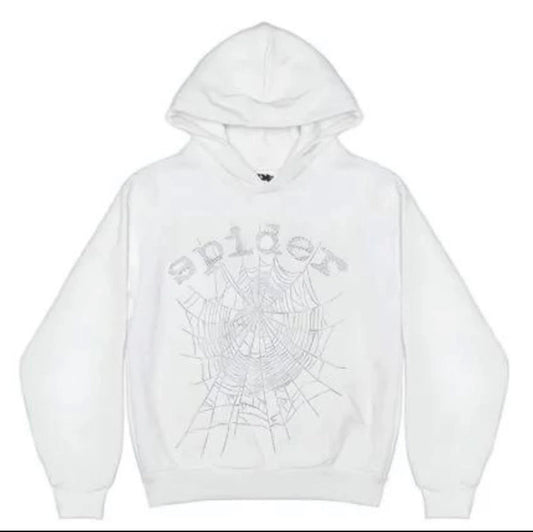 White Sp5der hoodie