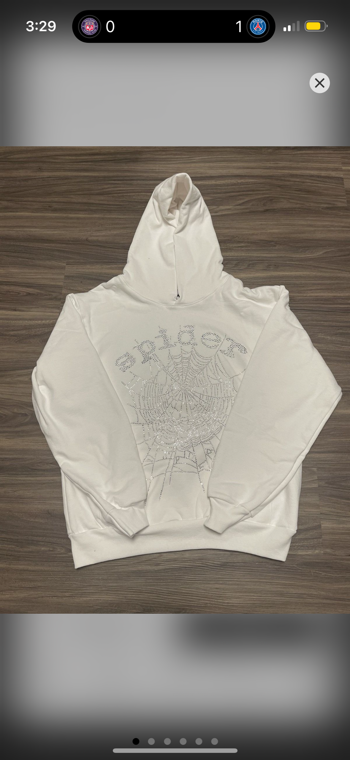 White Sp5der hoodie