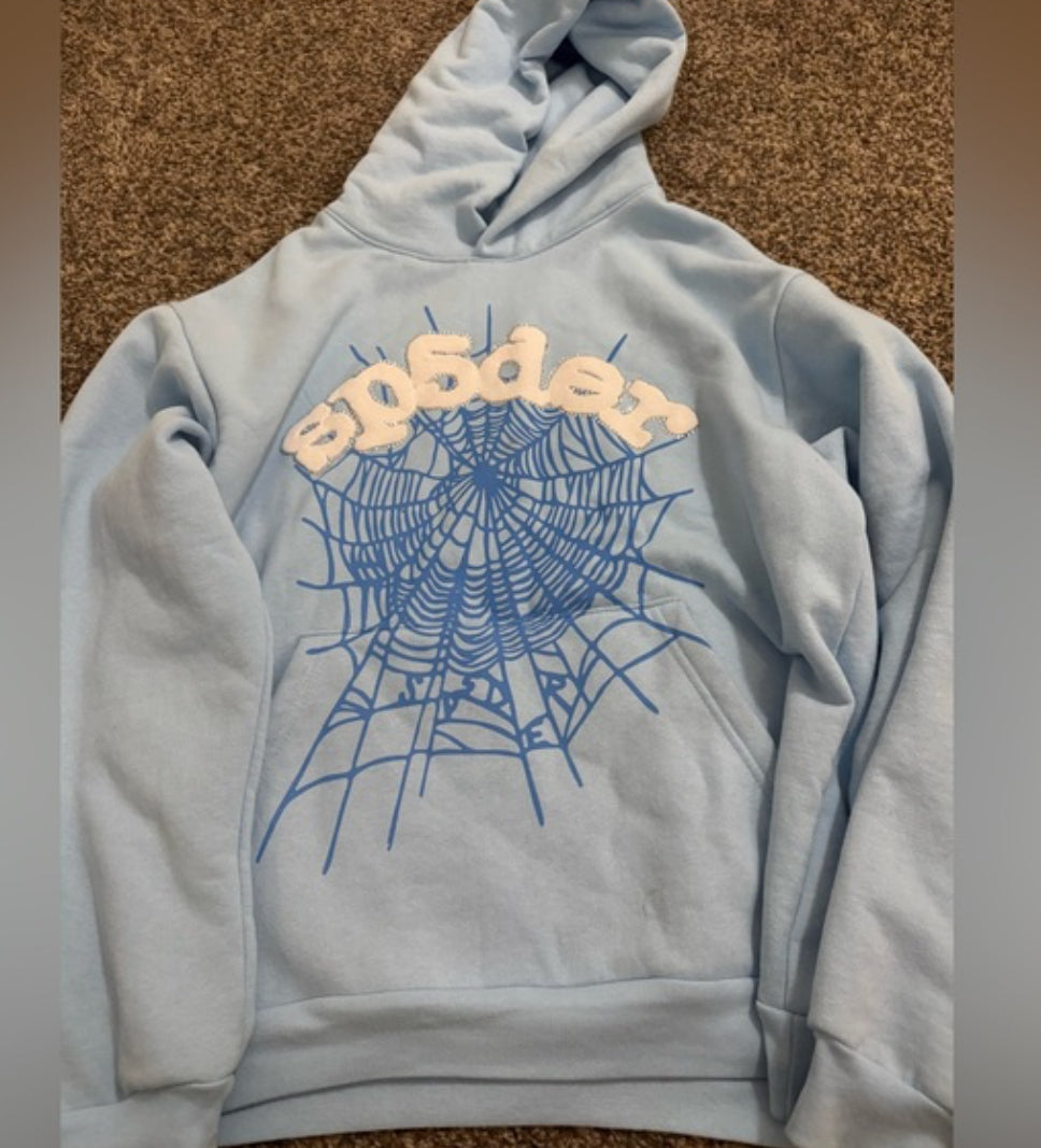 Blue Sp5der hoodie