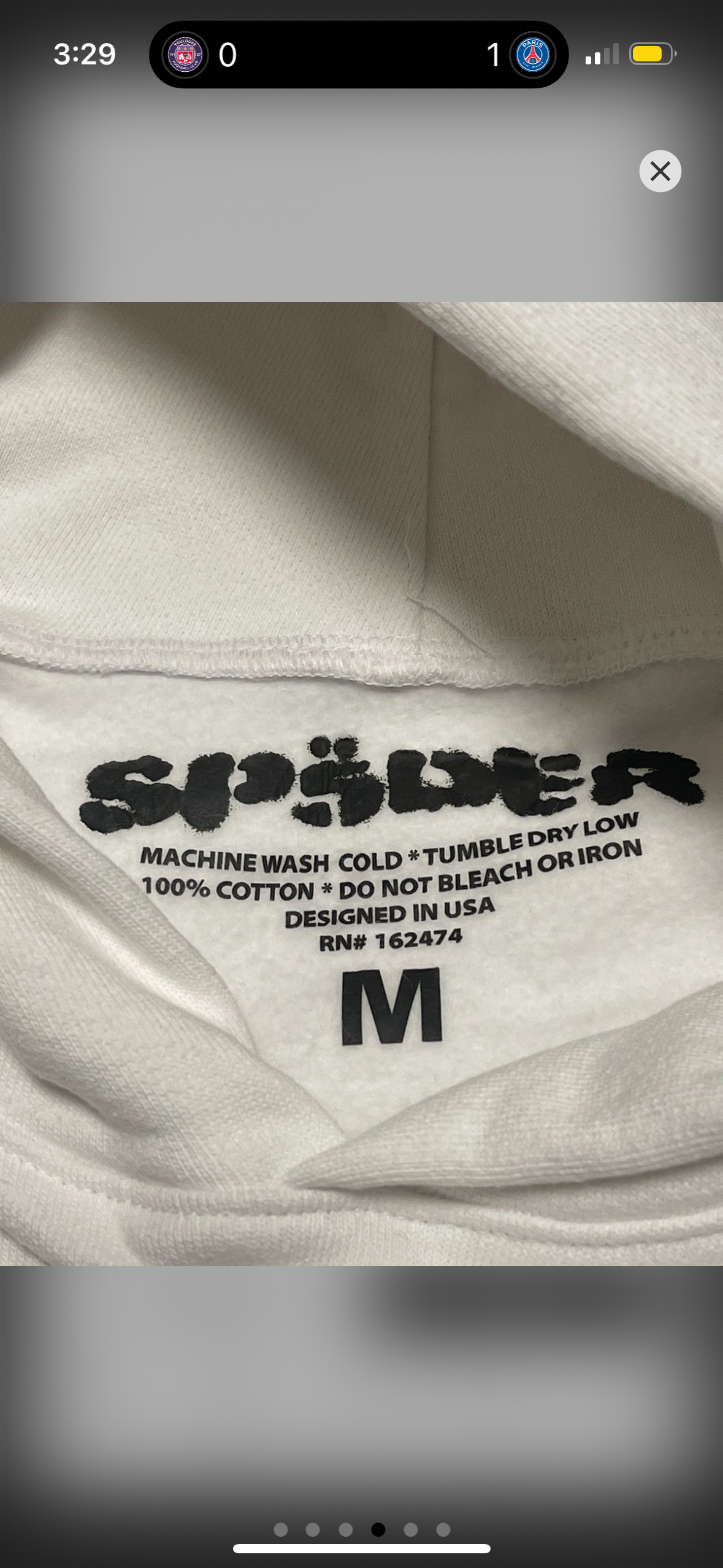 White Sp5der hoodie