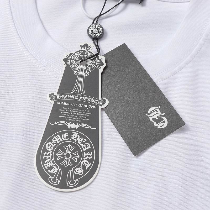 Chrome Hearts white and pink tee