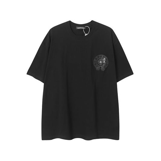 Chome Hearts Black Tee "BLACKOUT"