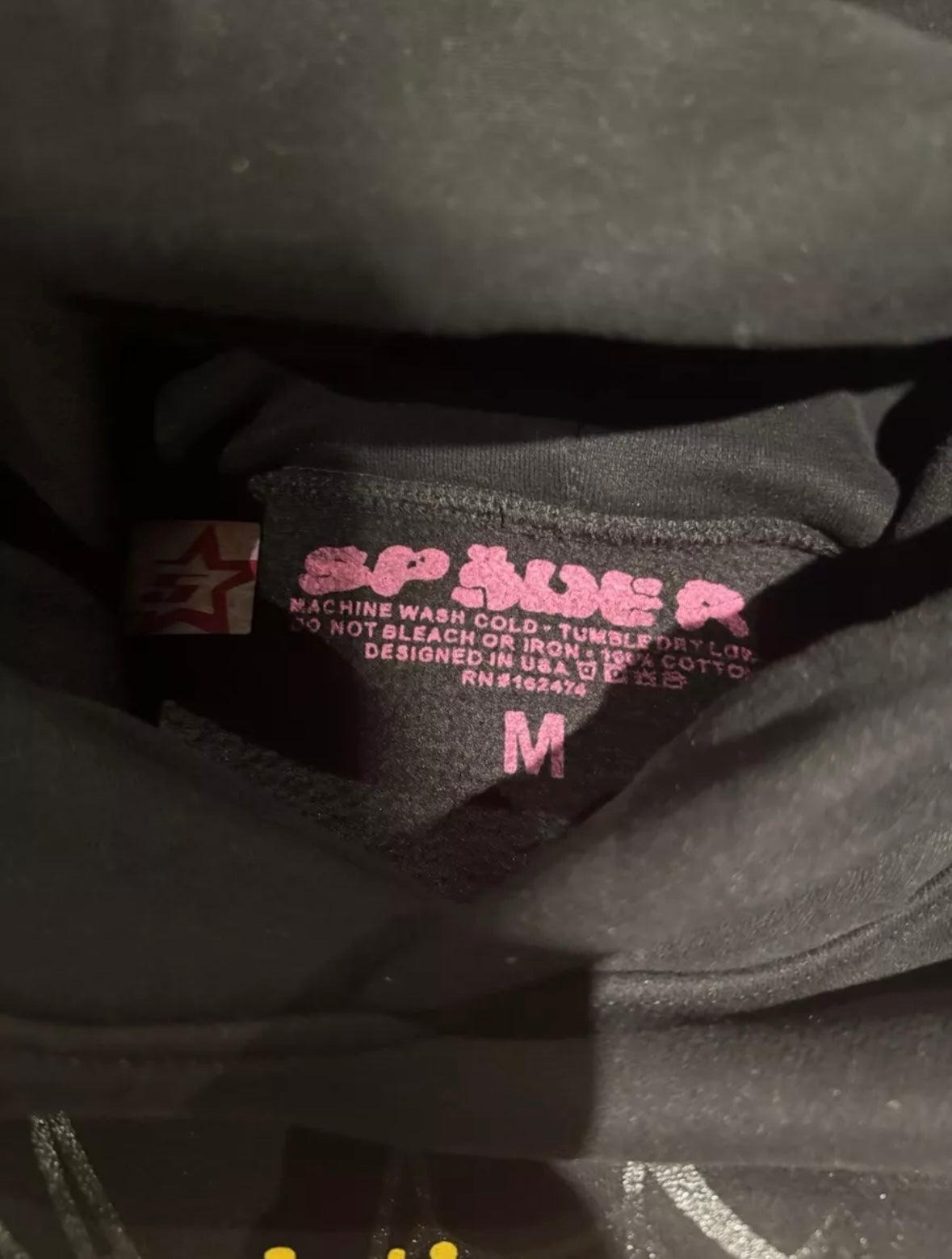 Black and Pink Sp5der hoodie