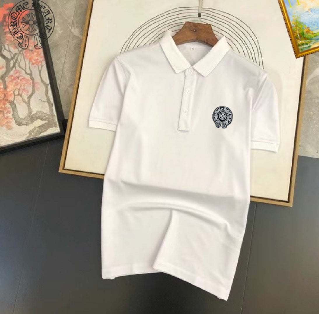 Chrome Hearts  White Polo Tee