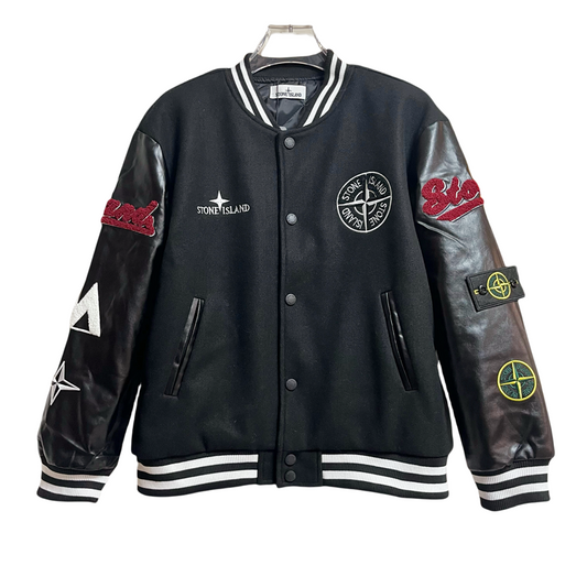 Stone Island Varsity Jacket Black